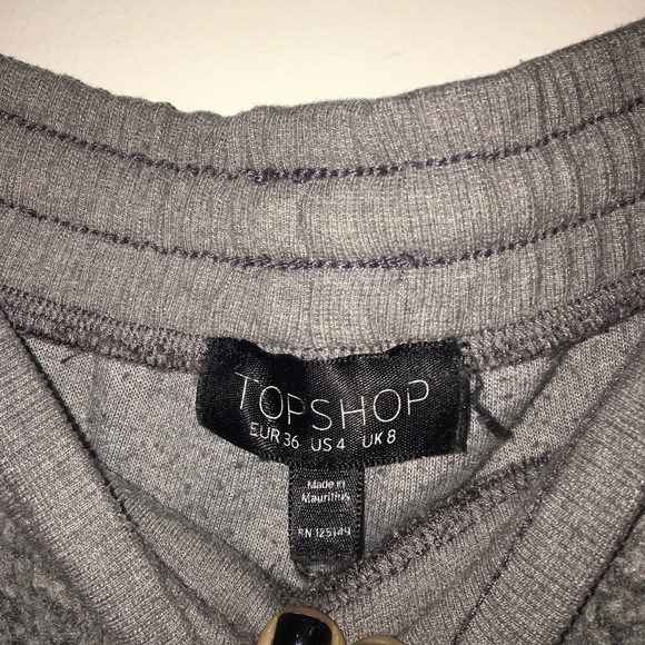 Grey Sweats w Fuzzy Outside - Picture 3 of 3